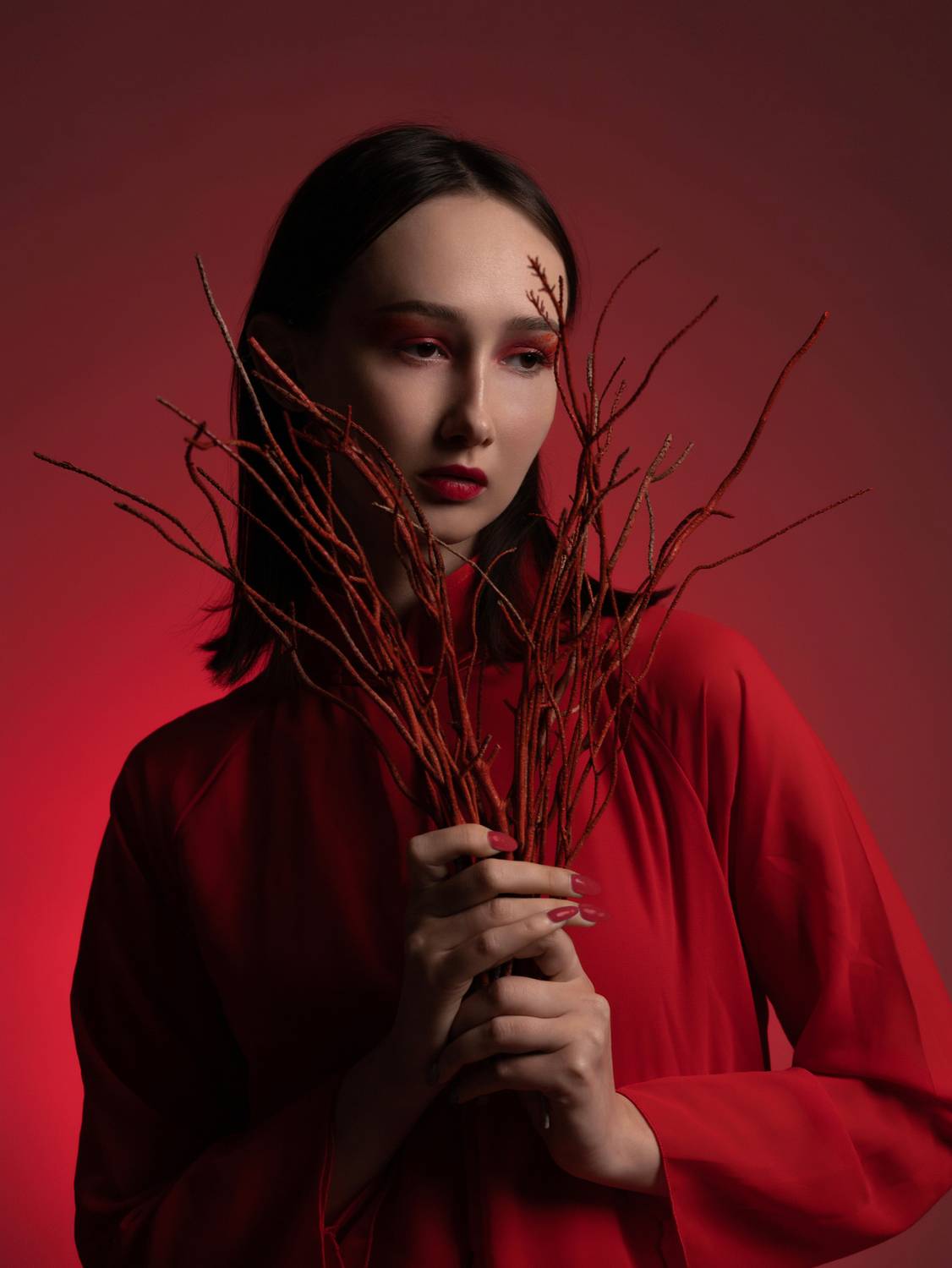 Lady in red Lady in red