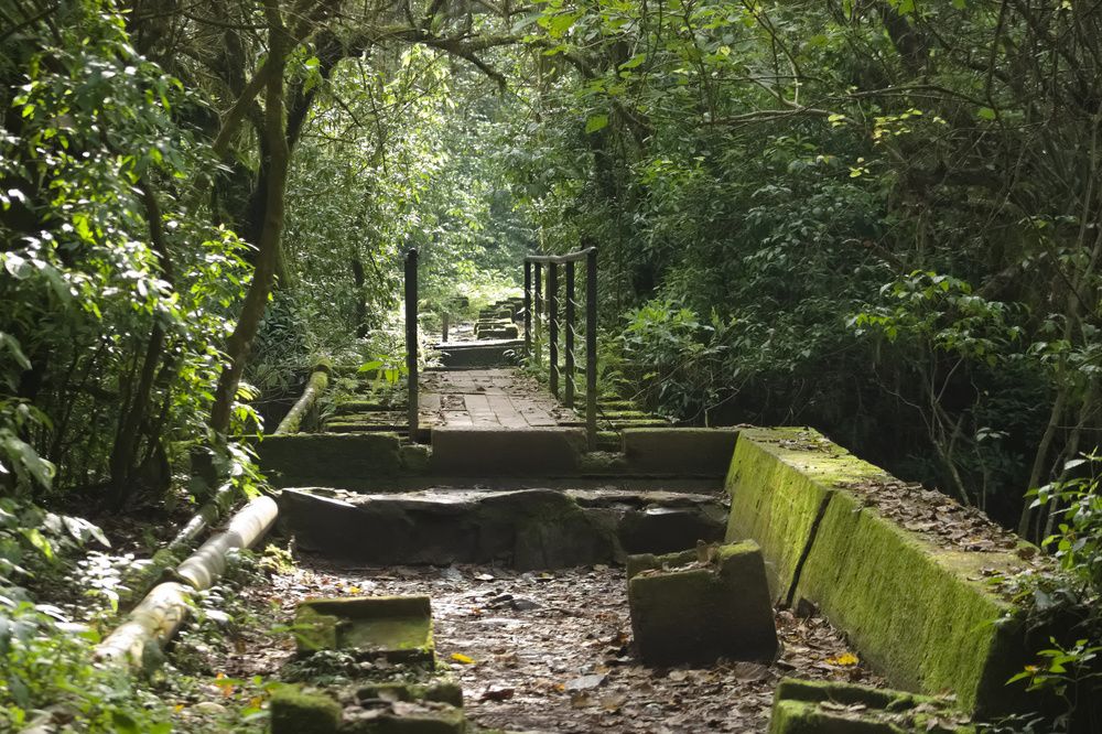 Puente de un sendero de Horco Molle