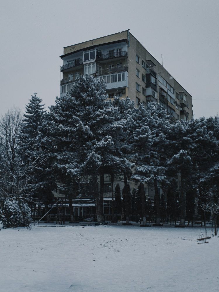 Зима над панелями