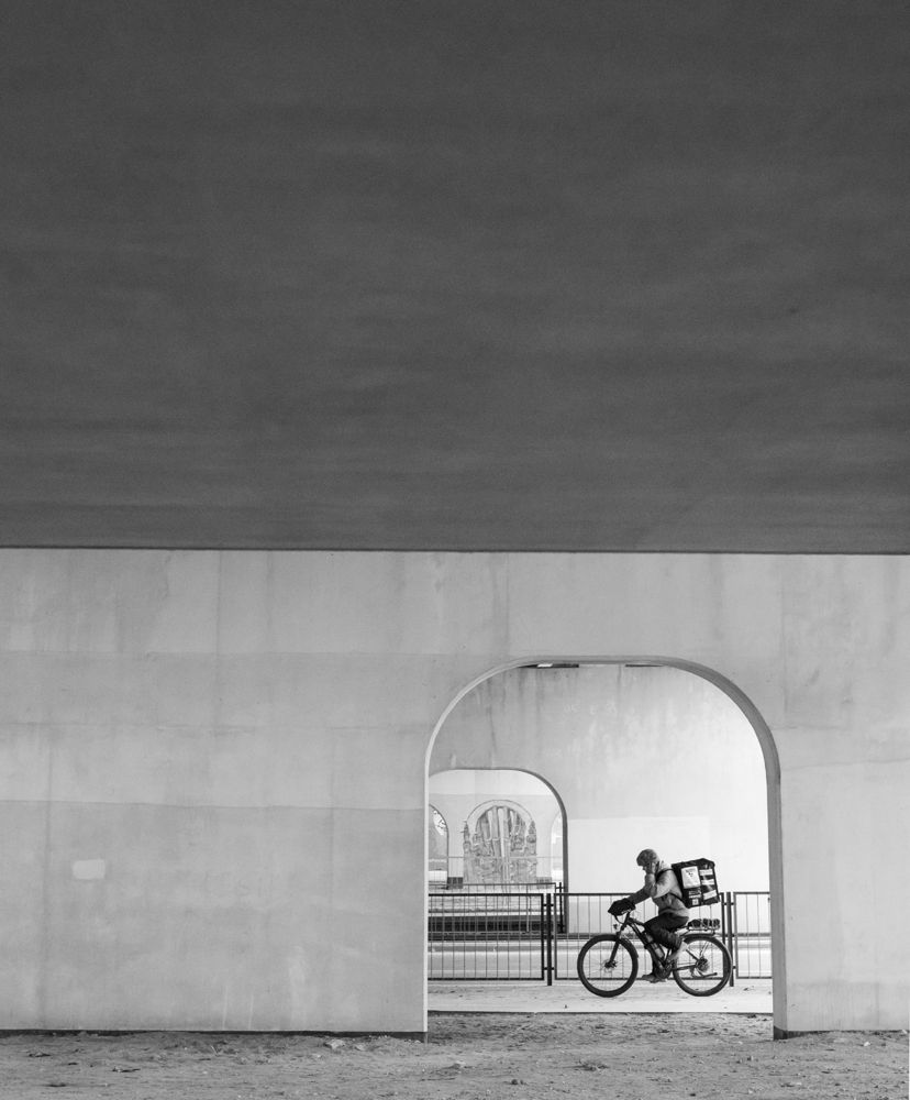 Pizza delivery courier