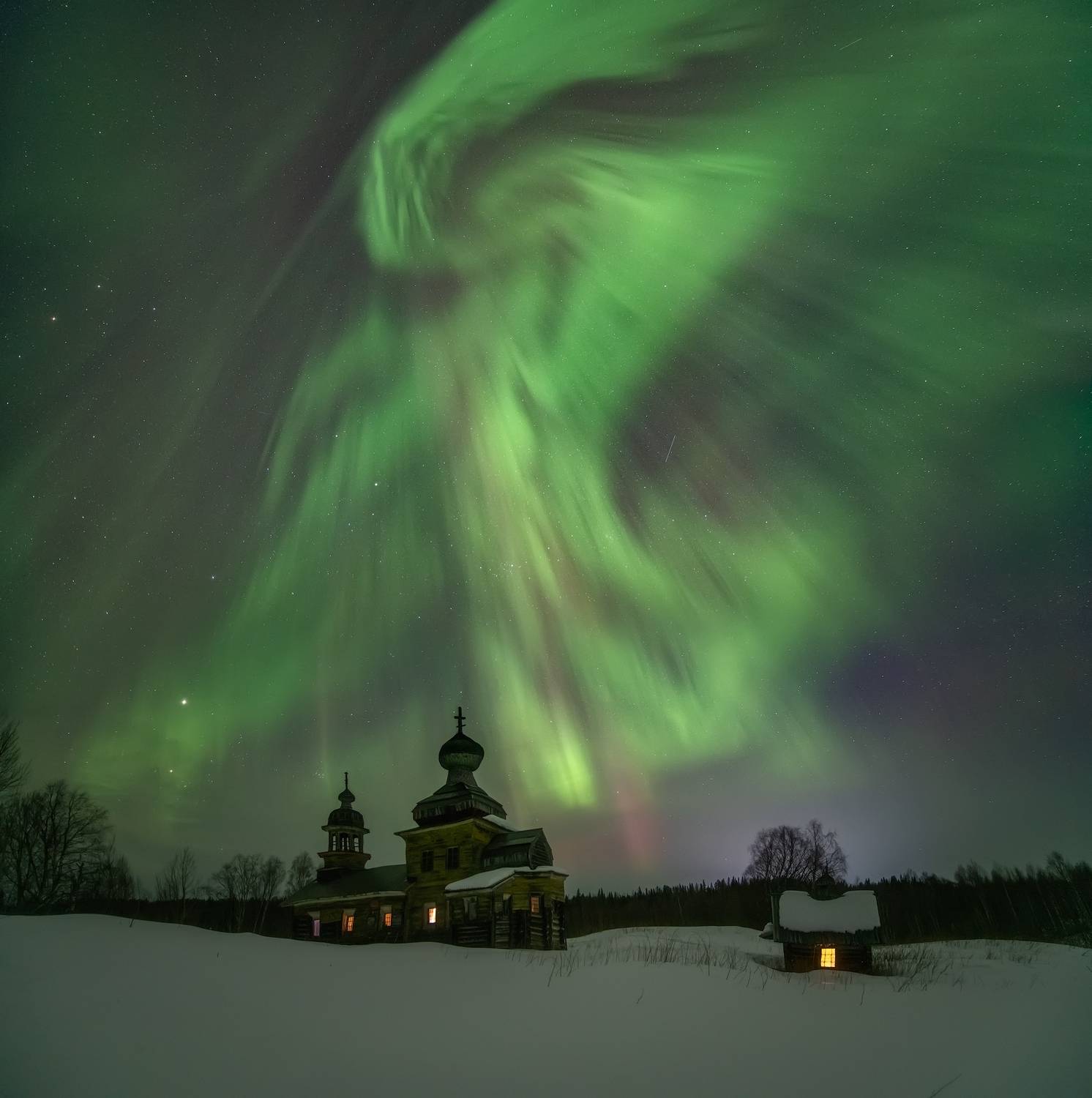 Раскинув крылья