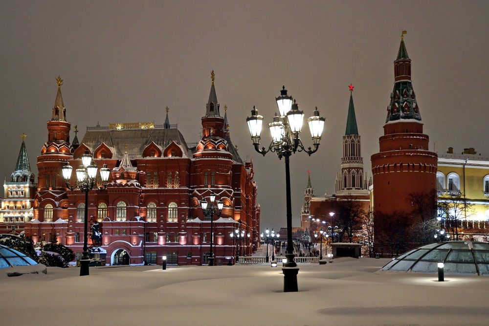 Свежий снег в Москве...