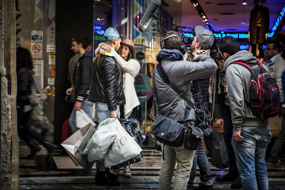 Сцена на улице.