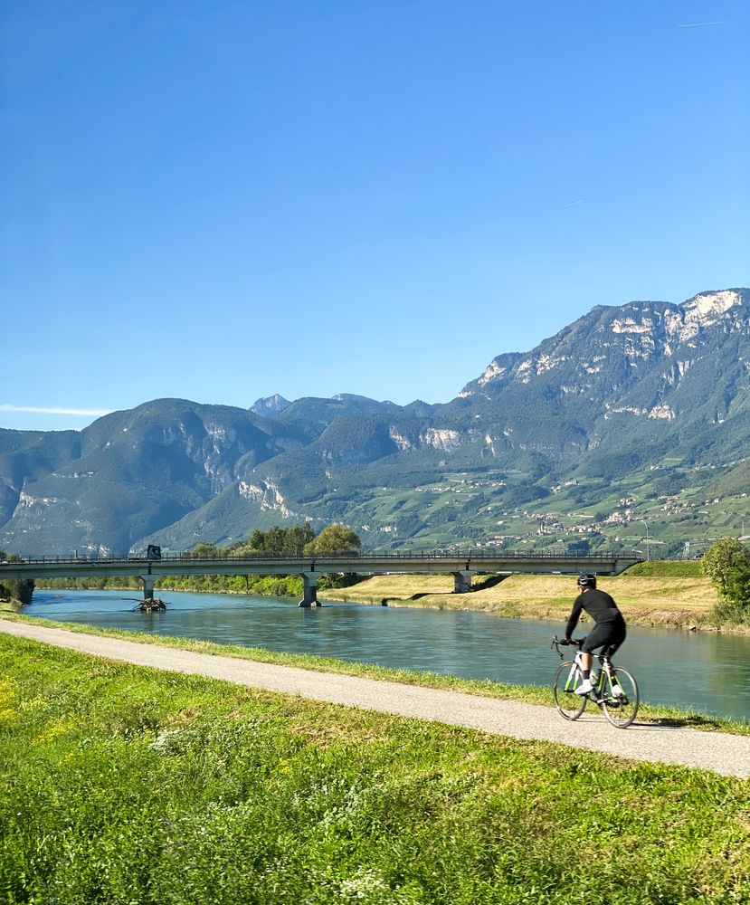 The mountain river Adige