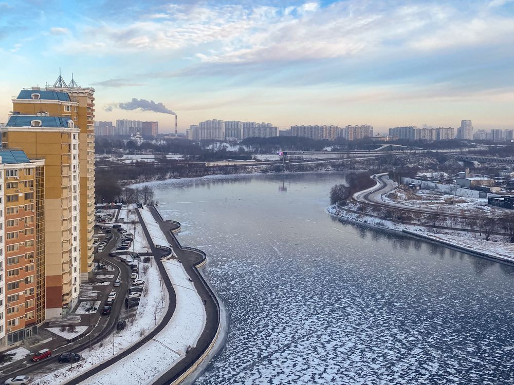 Зима началась. Москва-река.