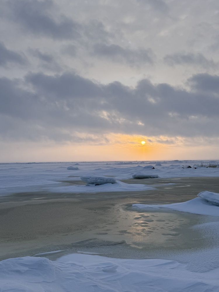 Ледяной закат (Ice sunset)