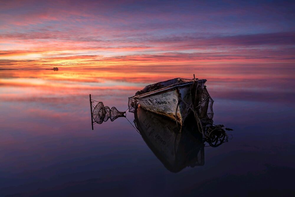 Sunrise in the Ebro Delta