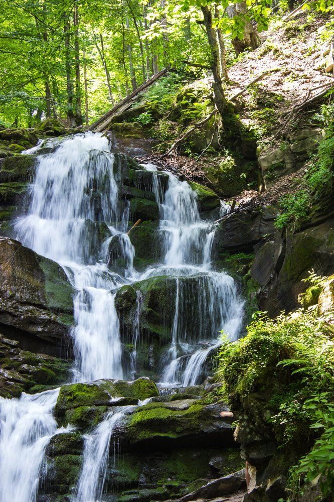 mountain waterfall