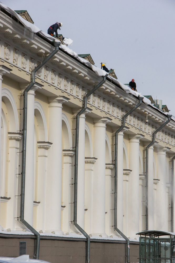 Москва, крыша Манежа