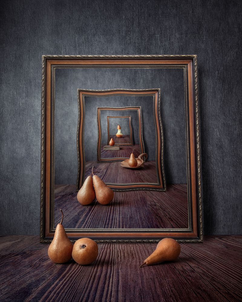 Still Life with Vintage Frames