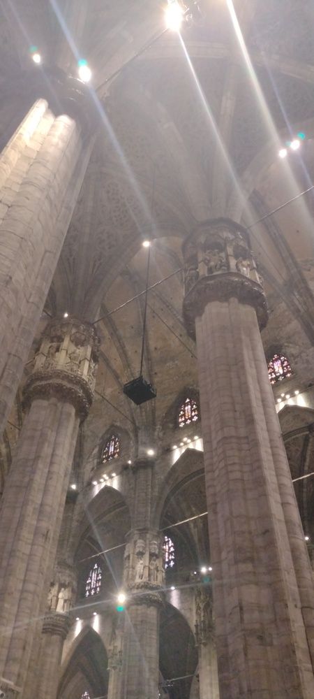 Interior of Milan Cathedral (Duomo di Milano)). Milan, Italy