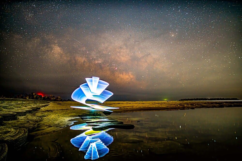 Light Painting Landscape