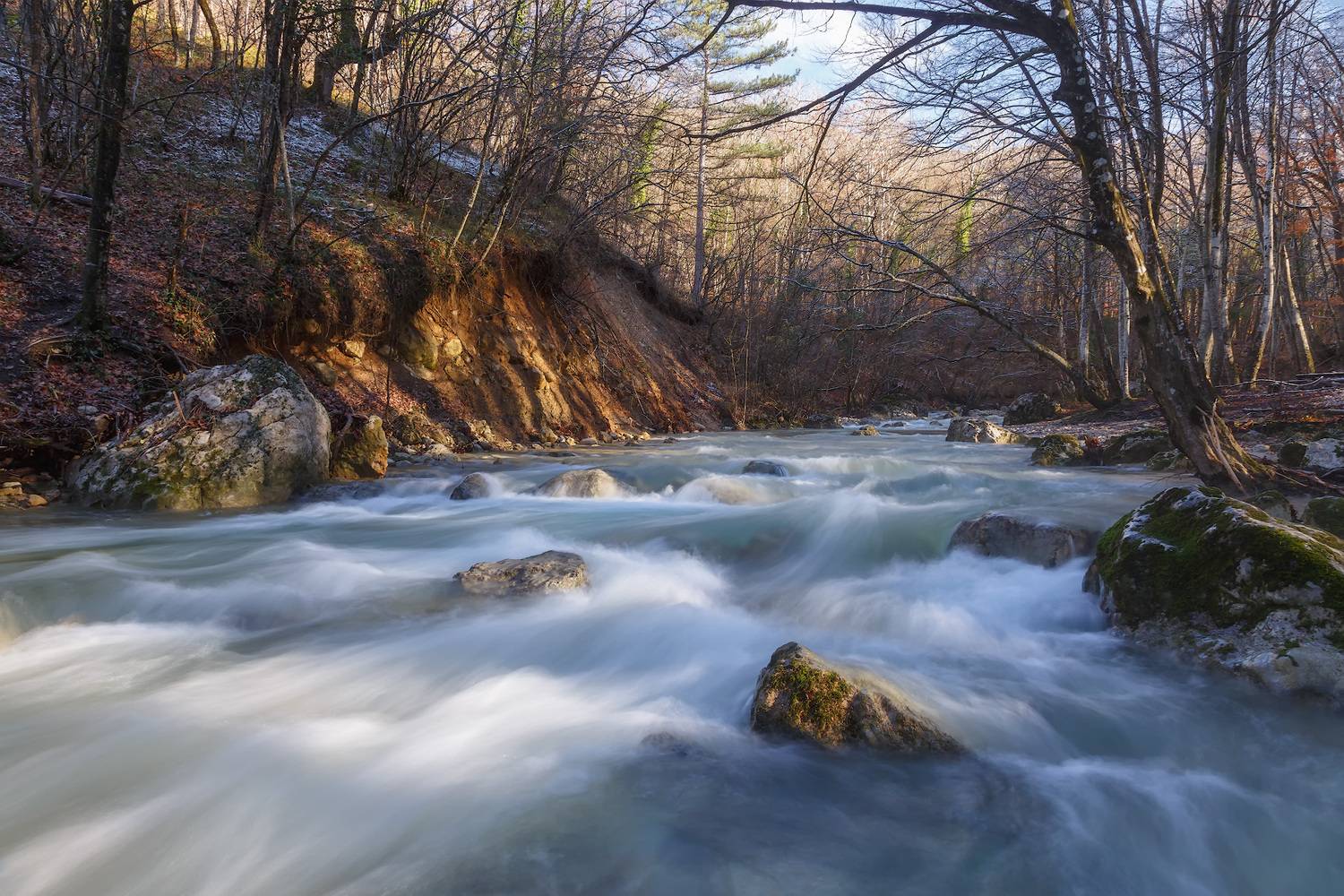 Зимняя речка Коккозка.