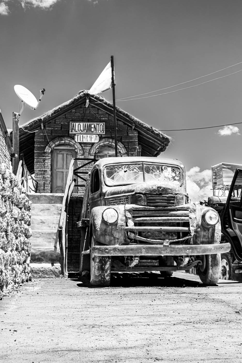 Restos del camino blanco