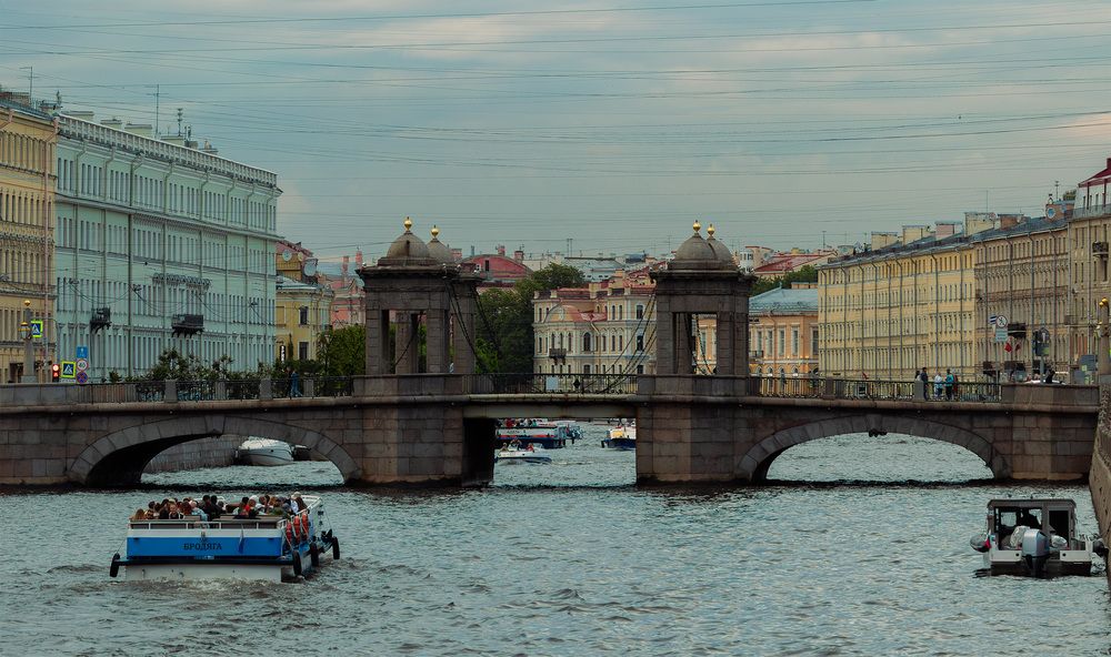 Фонтанка мост Ломоносова.