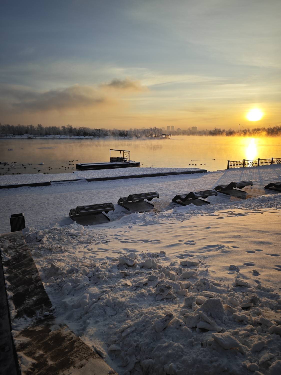 Рассвет в Красноярске Рассвет в Красноярске