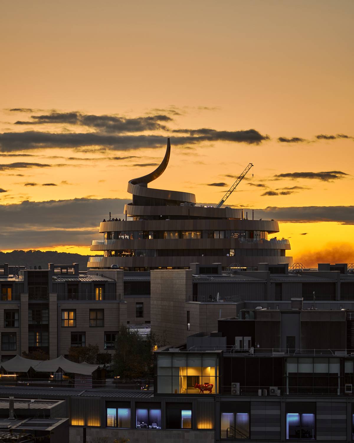 Urban Silhouette at Sunset