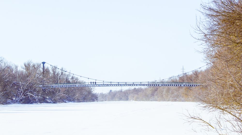 Зимнее утро на Оке