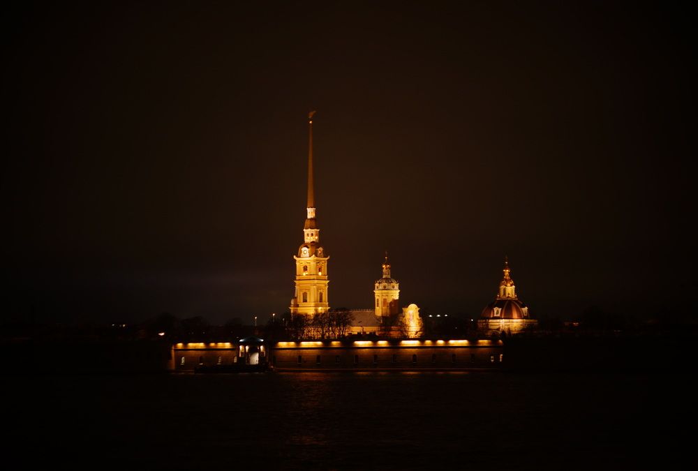 Night view of St. Petersburg