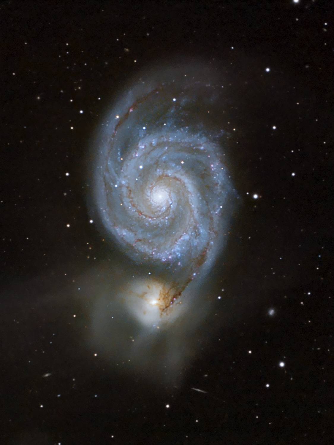 Галактика Водоворот М51 Галактика Водоворот М51