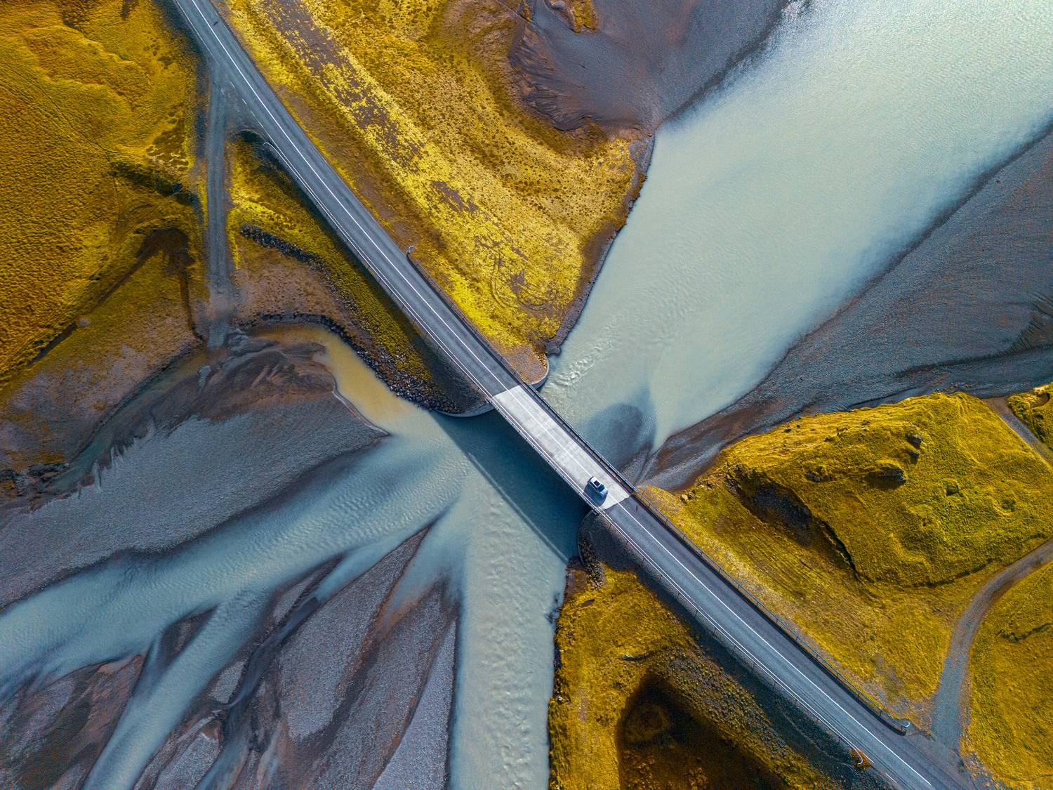 Bridge over the braided river