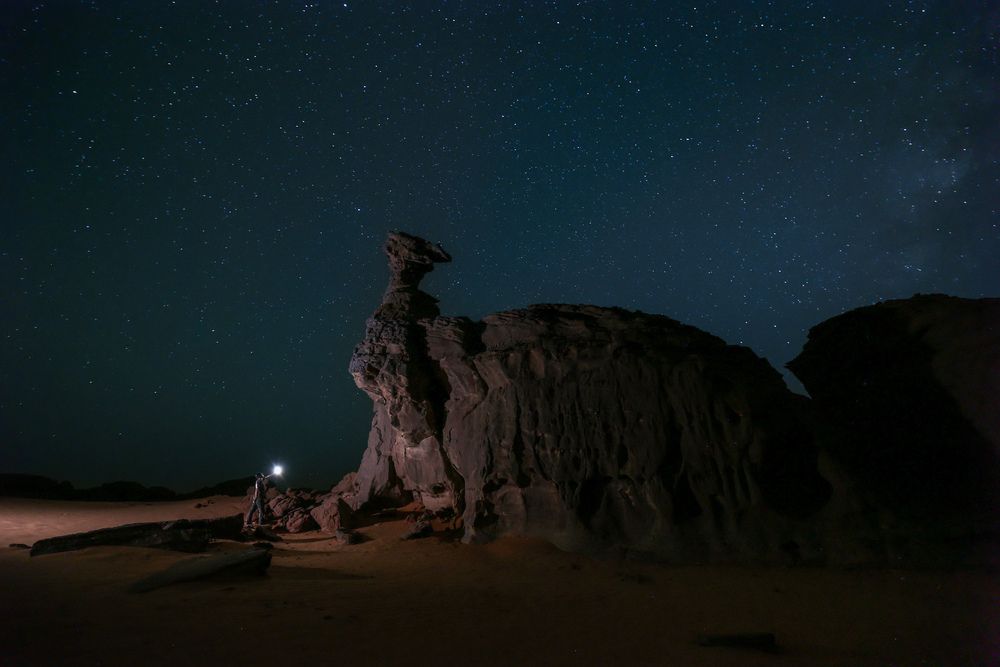 Algerian night landscape