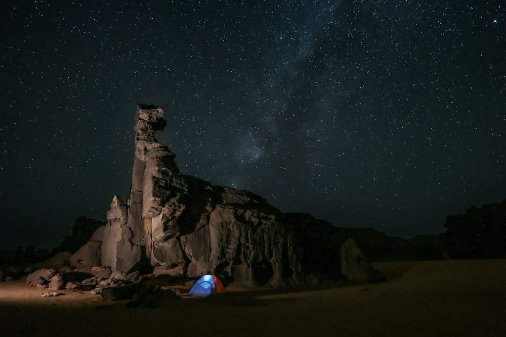A night in the Sahara of Algeria
