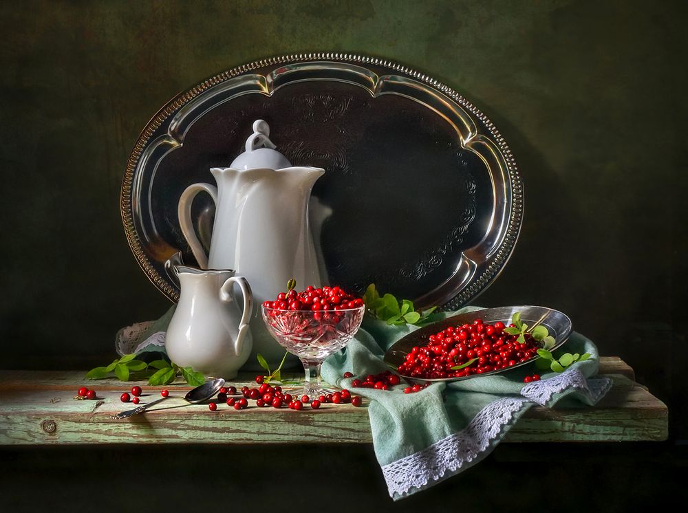 С брусникой