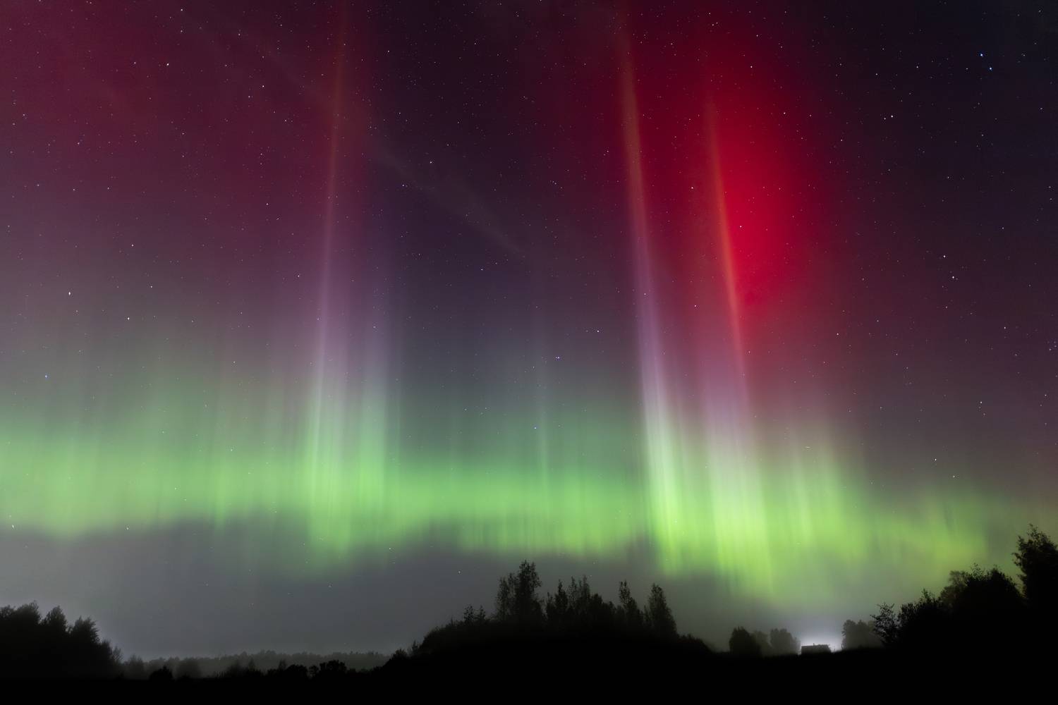 The sky above the village of Muya