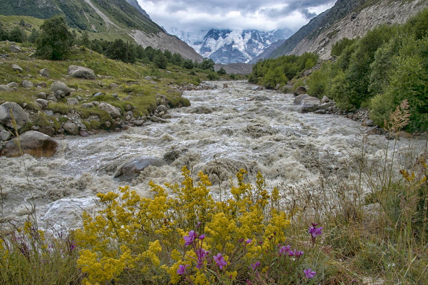 Бурная горная река