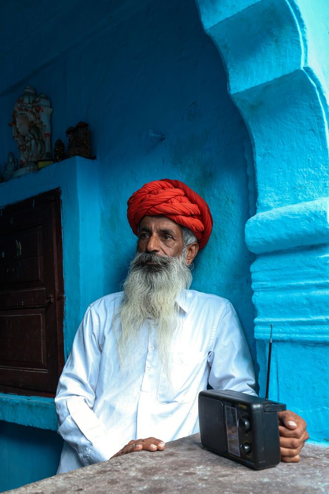 A man from the state of Rajasthan, India