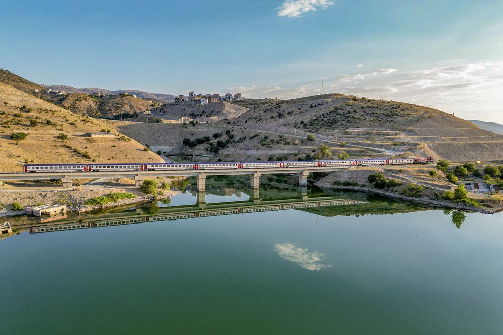 Train Crossing the Silent River