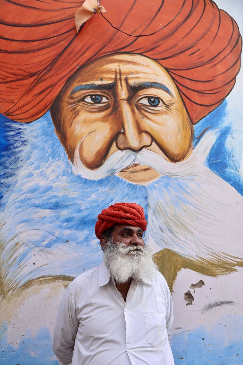 A man on the streets of Rajasthan, India