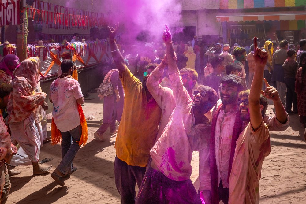 Holi, the festival of colors of India