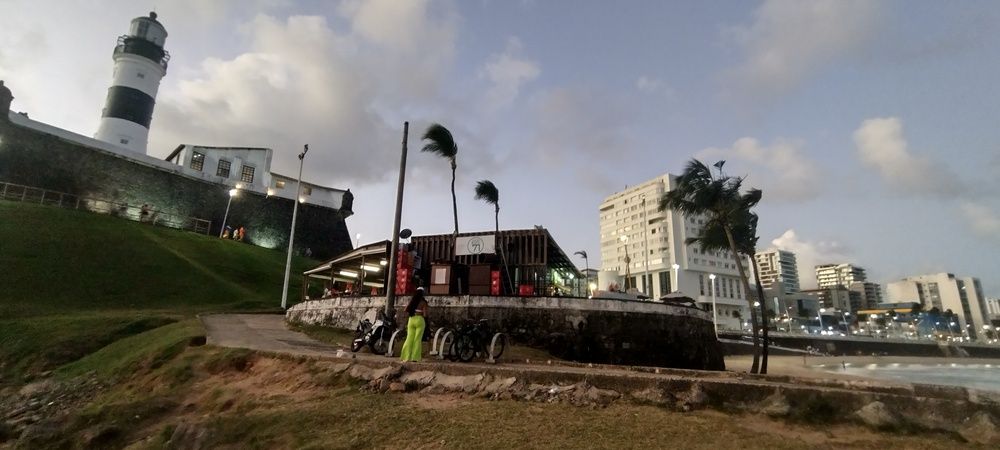 Lighthouse Beach. Modern Salvador de Bahia. Brazil.