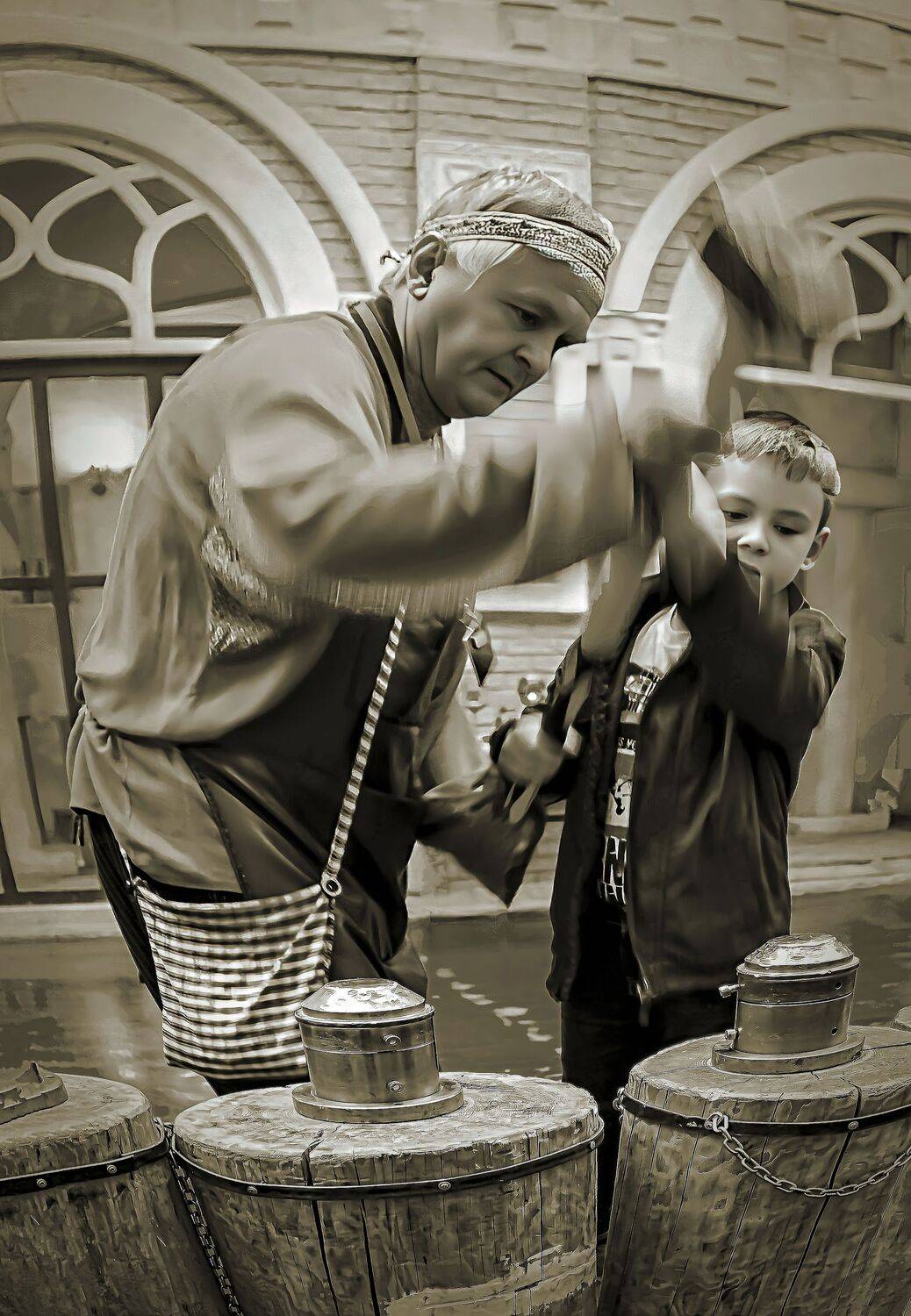 Мастер и ученик.