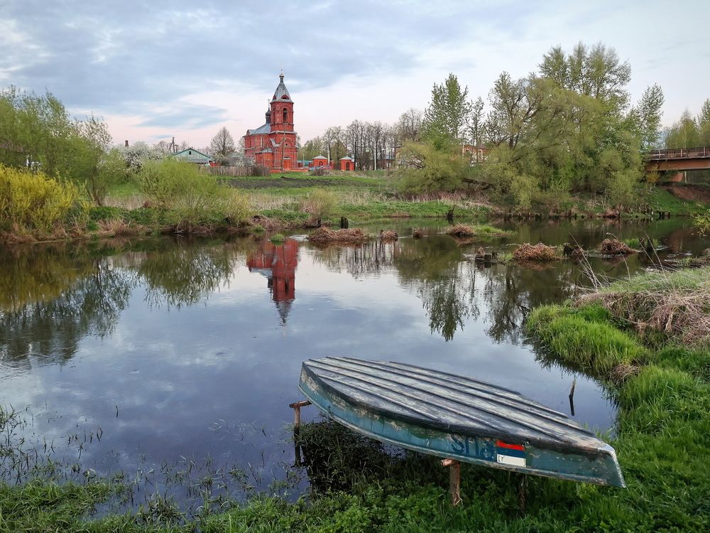 Evening at Teza river
