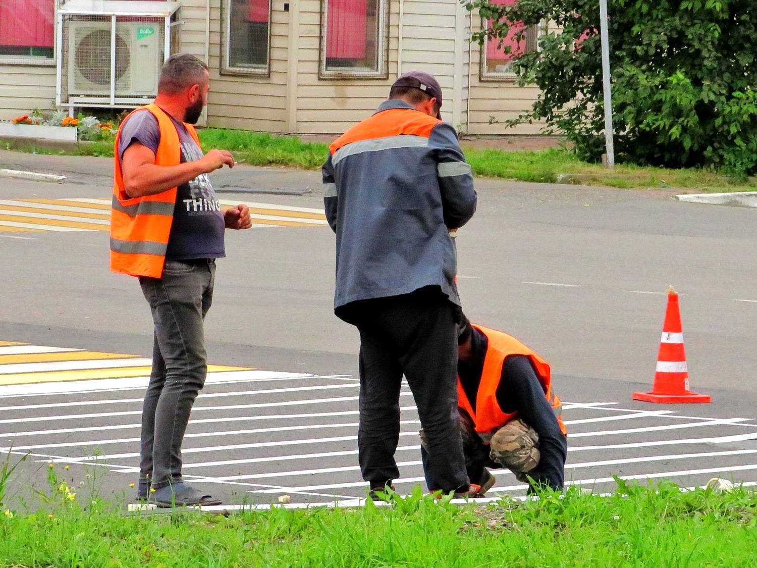 Нанесение разметки