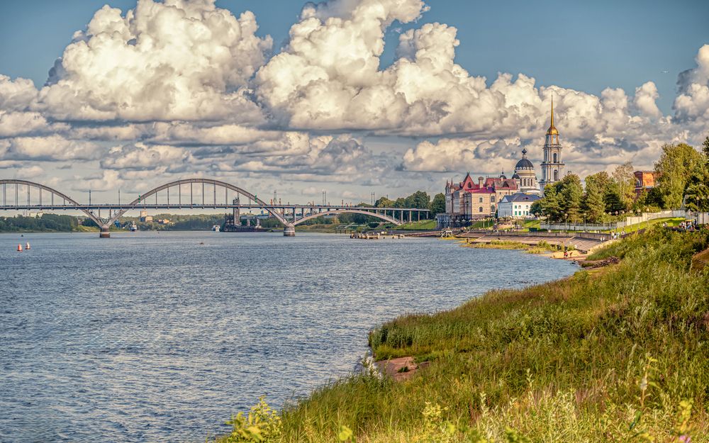 Набережная Рыбинска.