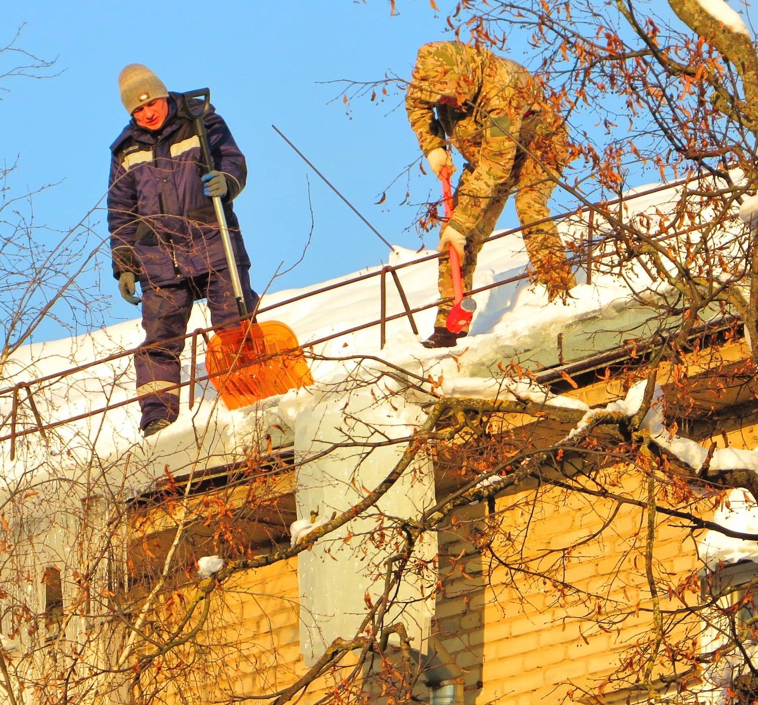 Борьба с сосульками