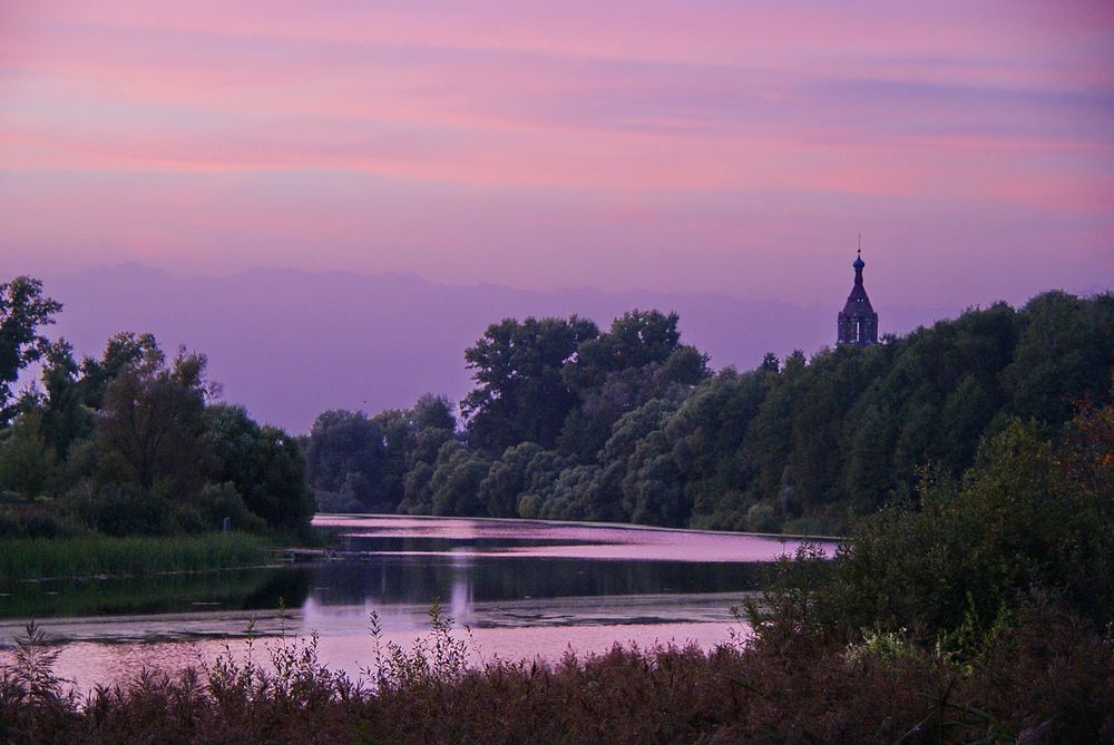 Вечер на речке Лютихе