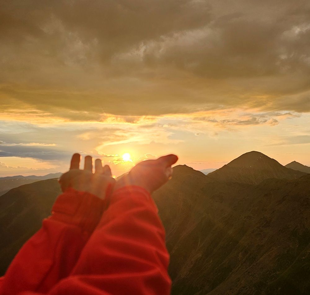 Горный Алтай. Закат. Акташский ретранслятор