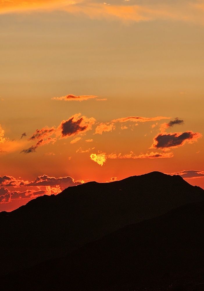 Горный Алтай. Закат. Акташский ретранслятор