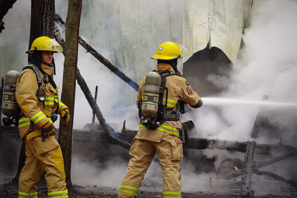 Firefighters saving lives