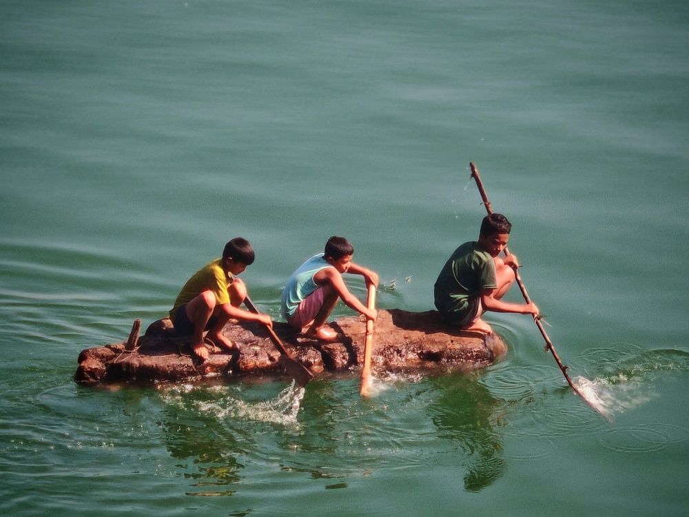 No matter what the challenge is we can face it together even in the river and we\'ll win for sure.