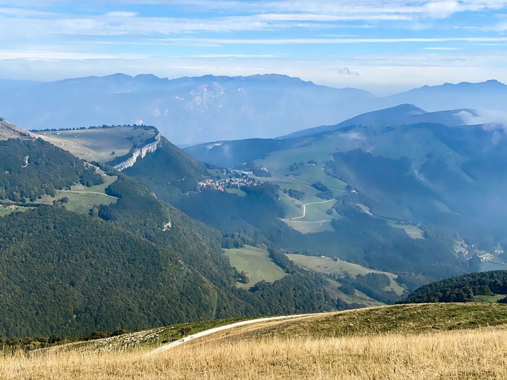 Mountain landscape above Lake Garda