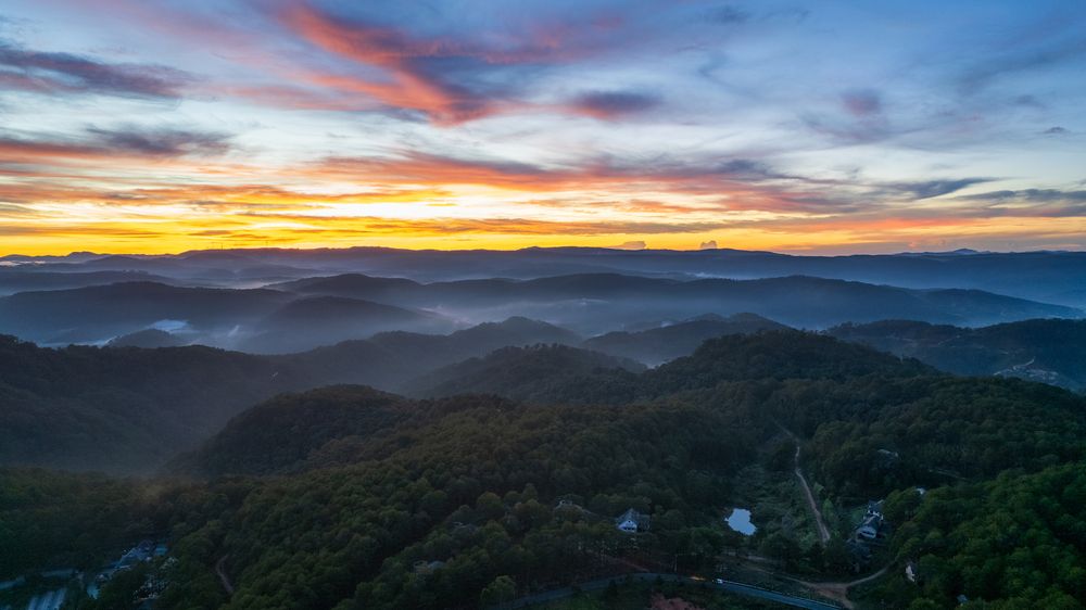 Sunrise from above