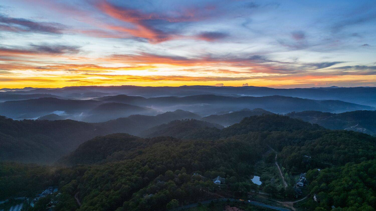 Sunrise from above