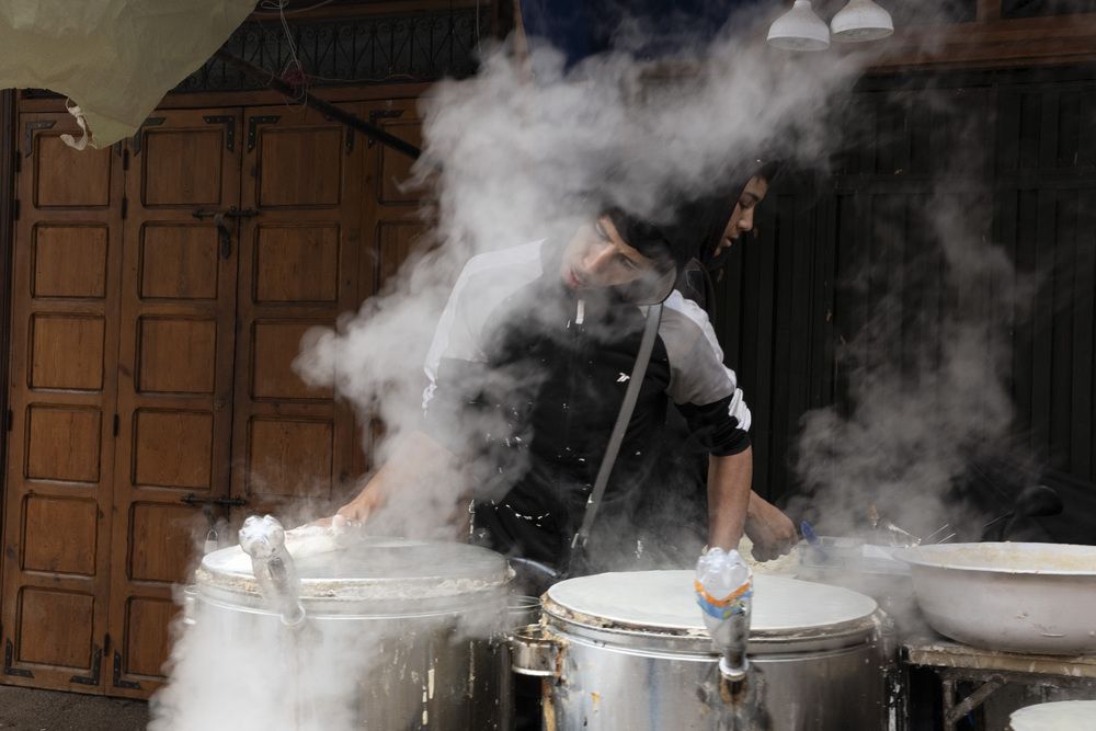 Pancake makers in Marrakesh