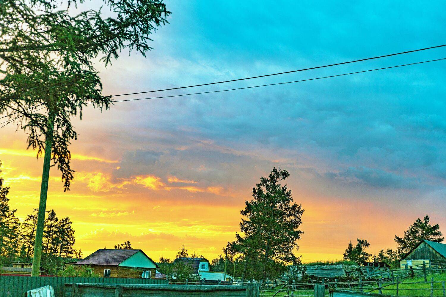 Летнее утро.